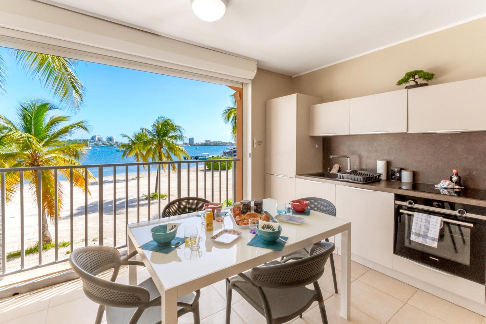 Vue Imprenable Sur Le Lagon, Appartement 1Ch 4P Baie Nettle 외부 사진