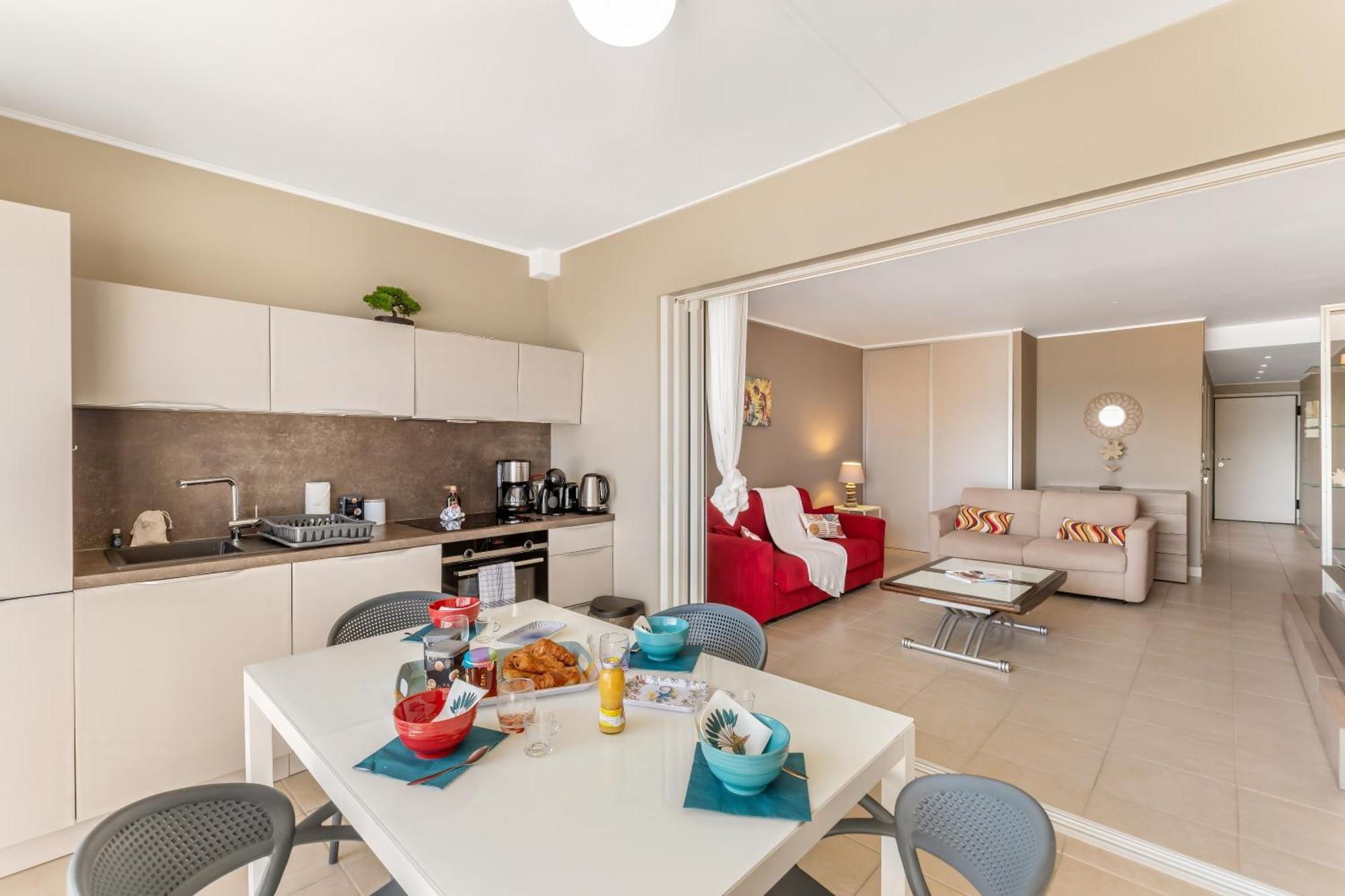 Vue Imprenable Sur Le Lagon, Appartement 1Ch 4P Baie Nettle 외부 사진